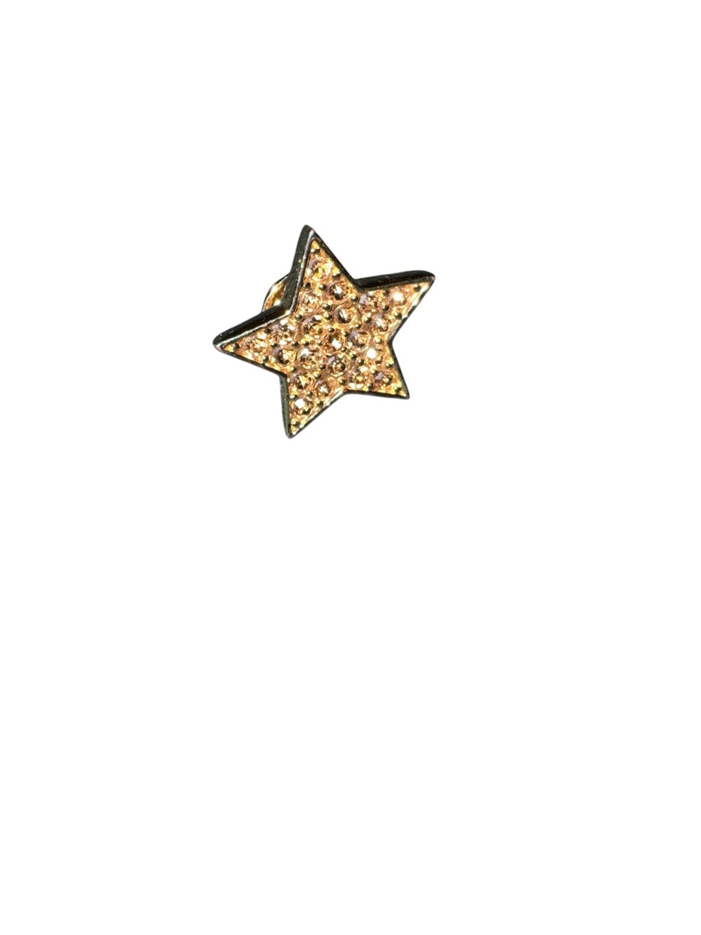 henri bendel Gold Star Lapel Pin